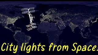 City lights from space. Space News. (Earth Skies.2021)