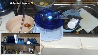 TIPS AGAR DAPUR SEDERHANA TETAP BERSIH || CARA CUCI PIRING GELAS YANG TEPAT|| KITCHEN CLEANING TIPS