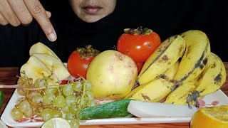 ASMR EATING FRUITS , | APPLE | BNANAS | JAPANI  FRUIT #ASMR