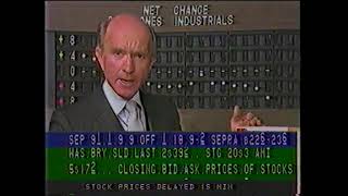 Charting the Market with Gene Morgan October 2, 1985. KWHY TV The Business Channel.