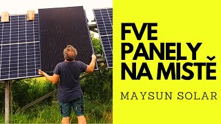 Instalace monokrystalických fotovoltaických panelů Maysun Solar do Ostrovního systému