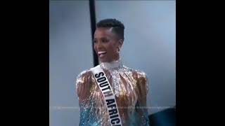 Seguridad y aplomo! Requisitos que ayudaron muchísimo a @zozitunzi en su triunfo #MissUniverso2019