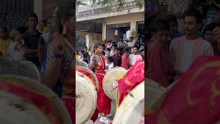 Dhol Playing Girl #dance Pappu Patel Ganesh Shoba Yatra 2024 #shorts