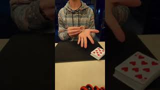 Quick visual poker chip vanish magic trick 🎩