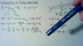 Pipe Flow - Conservation of Energy