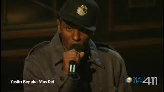 Yasiin Bey aka Mos Def Rehearsing for Def Poetry Jam | What's The 411 | MUSIC