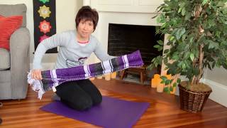 Folding a Yoga Blanket: Spine Support