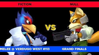 Fiction (Falco) vs. null (Fox) - Verdugo West #113 Grand Finals SSBM