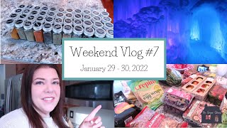 Weekend Vlog #7 - Organizing the Spice Cabinet, Ice Castles, and HUGE Whole 30 Grocery Haul