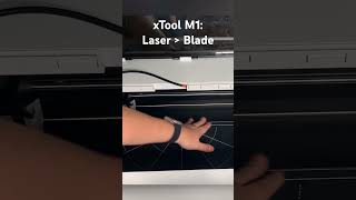 Using xTool M1 Laser AND Blade In Project #xtoolm1 #lasercutting