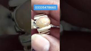 Opal silver handmade ring. Available for sale contact +923335478660