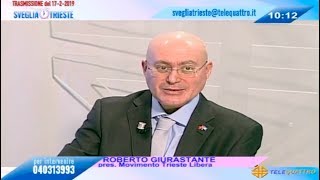 17/2/2019: Roberto Giurastante a Sveglia Trieste.