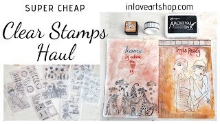 Super Cheap Clear Stamps Haul | inloveartshop