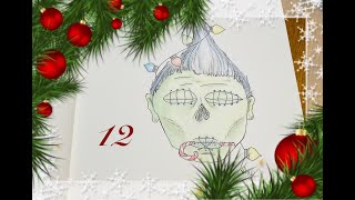 12 Days of Creepmas~12) Shrunken Head Ornament