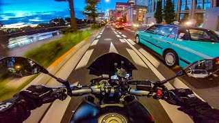 Akihabara Yodobashi Tour  |  YAMAHA MT-09 | Roland CS-10EM | Binaural Microphones