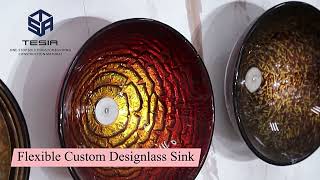 TEMPERATED ART GLASS SINK