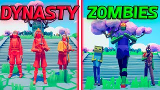 MEGA DYNASTY TEAM vs MEGA ZOMBIE TEAM | TABS - Totally Accurate Battle Simulator