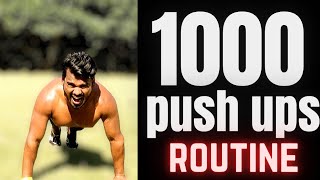 Looking For A Chest Pumb Routine | 1000 Push ups in 40 Minutes Challenge