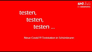 testen, testen, testen... Besuch der Covid19 Teststraße Schönbrunn