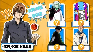 Who Has The Highest Kill Count In Anime? 💀 Anime Quiz