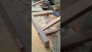 techniques for input steel in the wood chair.