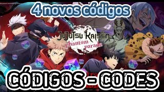 ⚠️ NOVOS ⚠️ CÓDIGOS JUJUTSU KAISEN PHANTOM PARADE | JUJUTSU KAISEN PHANTOM PARADE CODES | PRESENTES