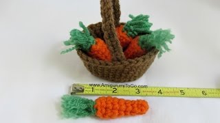 Amigurumi Basket of Carrots