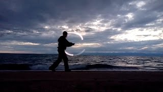 Poi Spinning - Issyk Kul Lake in Kyrgyzstan