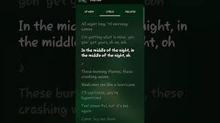 MIDDLE OF THE NIGHT - Elley Duhé #youtubemusic #spotify #topspotify #lyrics #middleofthenight #songs