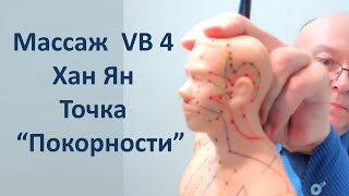 Массаж точки VB 4 Хан Ян Точка Покорности