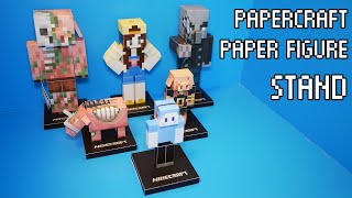 마인크래프트 종이모형 스탠드 만들기 How to make a Minecraft Paper Figure Stand