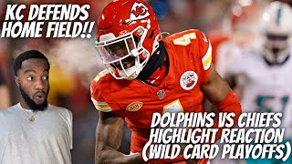 REACTION TO Miami Dolphins vs Kansas City Chiefs Highlights | NFL 2023 Wild Card Weekend