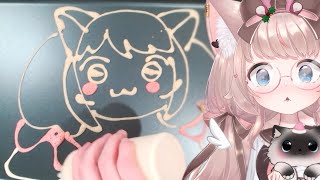 I tried making pancake "ART" | VTuber Fuwa Cooking Livestream