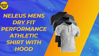 NELEUS Mens Dry Fit Performance Athletic Shirt with Hood - Universal Goods Hub