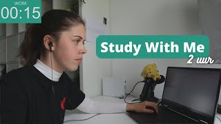 Study with me  | Studeer met mij !! | 2 x (50m study + 10m pauze)