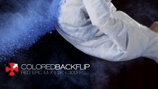 RED Epic Slow Motion 300fps | Colored Backflip