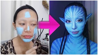 Makeup Transformation | Neytiri from AVATAR  Face Paint