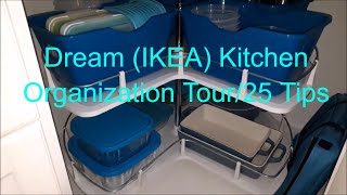 Dream (IKEA) Kitchen Organization Tour/Small Kitchen Organization/25 Tips