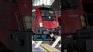 Trains at Wien Hauptbahnhof, Vienna Station, including Musical Taurus #railway #train #locomotive