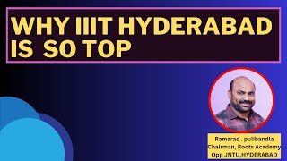 WHY IIIT HYDERABAD ARE SO TOP #IIIT #tseamcet #apeamcet #iiit