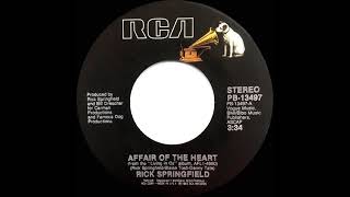 1983 HITS ARCHIVE: Affair Of The Heart - Rick Springfield (single version)