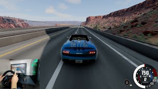 driving Lamborghini Gallardo with G29 driving wheel | BeamNG.drive