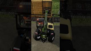 UNLOADING BALES FROM TRAIN WITH KRONE BIGLIFT 3500 | Farming Simulator 22 #shorts #farmingsimulator