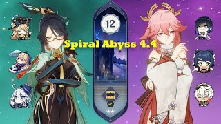 Xianyun Navia Team & Yae Miko Overvape | Spiral Abyss 4.4 Floor 12 9 Stars | Genshin Impact