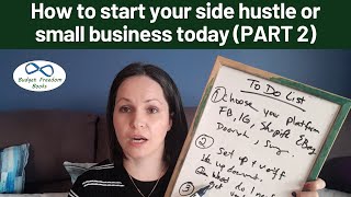 How to start your side hustle or small business today PART-2! | E-commerce work from home 2020