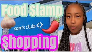 SHOP WITH TERESA AT SAM’S CLUB FOR GROCERIES| SPENDING DISASTER FOOD STAMPS 🤑