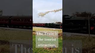 THE TRAIN IS A TOURIST ATTRACTION ALL YEAR ROUND,