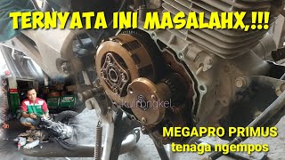 tutorial//cara mengatasi Honda Megapro Primus slip kopling