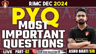 PYQ Most important questions | RIMC Online Coaching | RIMC Dec 2024 | RIMC Online Free Coaching