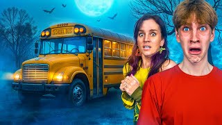 WE FOUND A SECRET SCHOOL BUS IN THE WOODS!